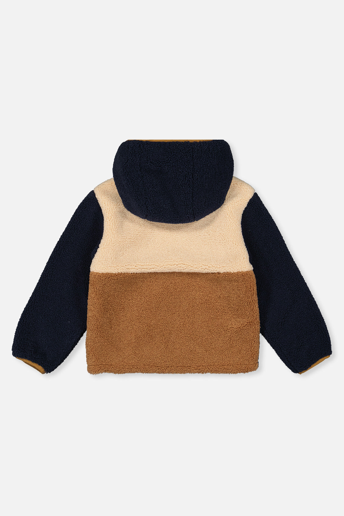 Baby Reversible Mid-Season Jacket Dark Blue, Beige And Brown