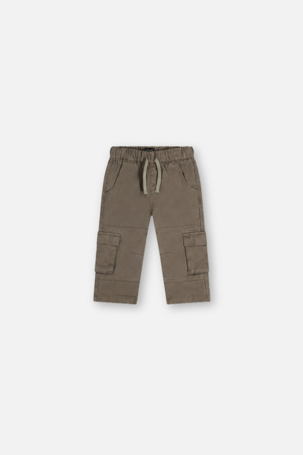 Baby Twill Pants With Cargo Pockets Grey