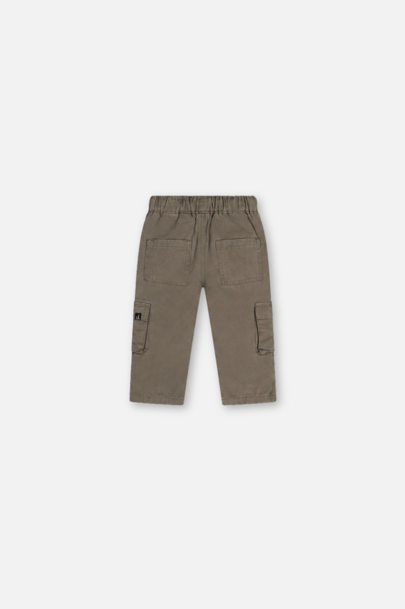 Baby Twill Pants With Cargo Pockets Grey