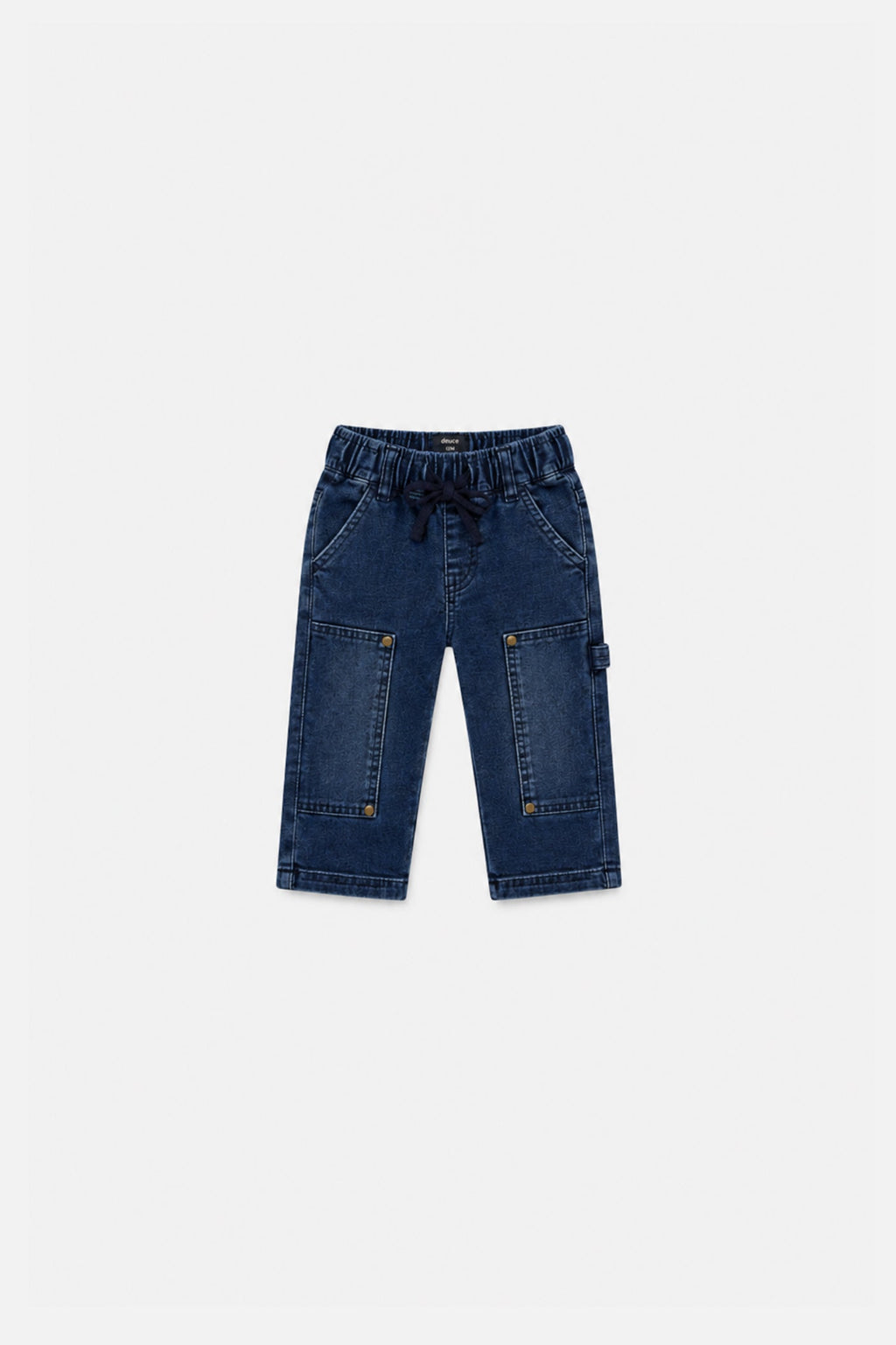 Baby French Terry Denim Pants Navy Blue