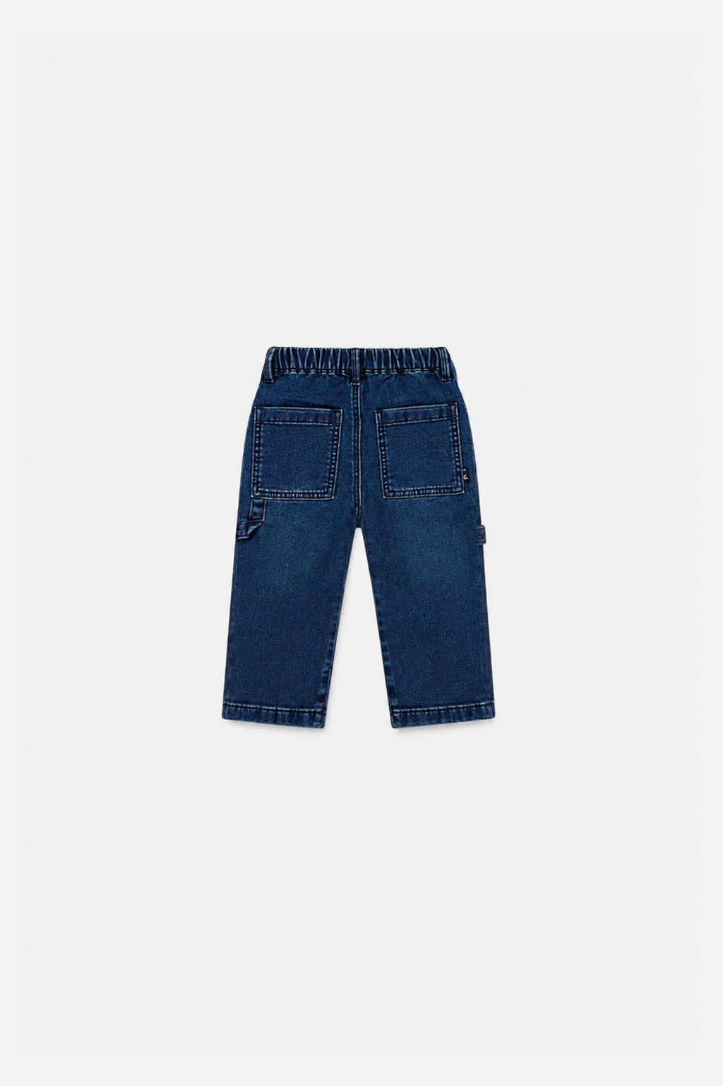 Baby French Terry Denim Pants Navy Blue