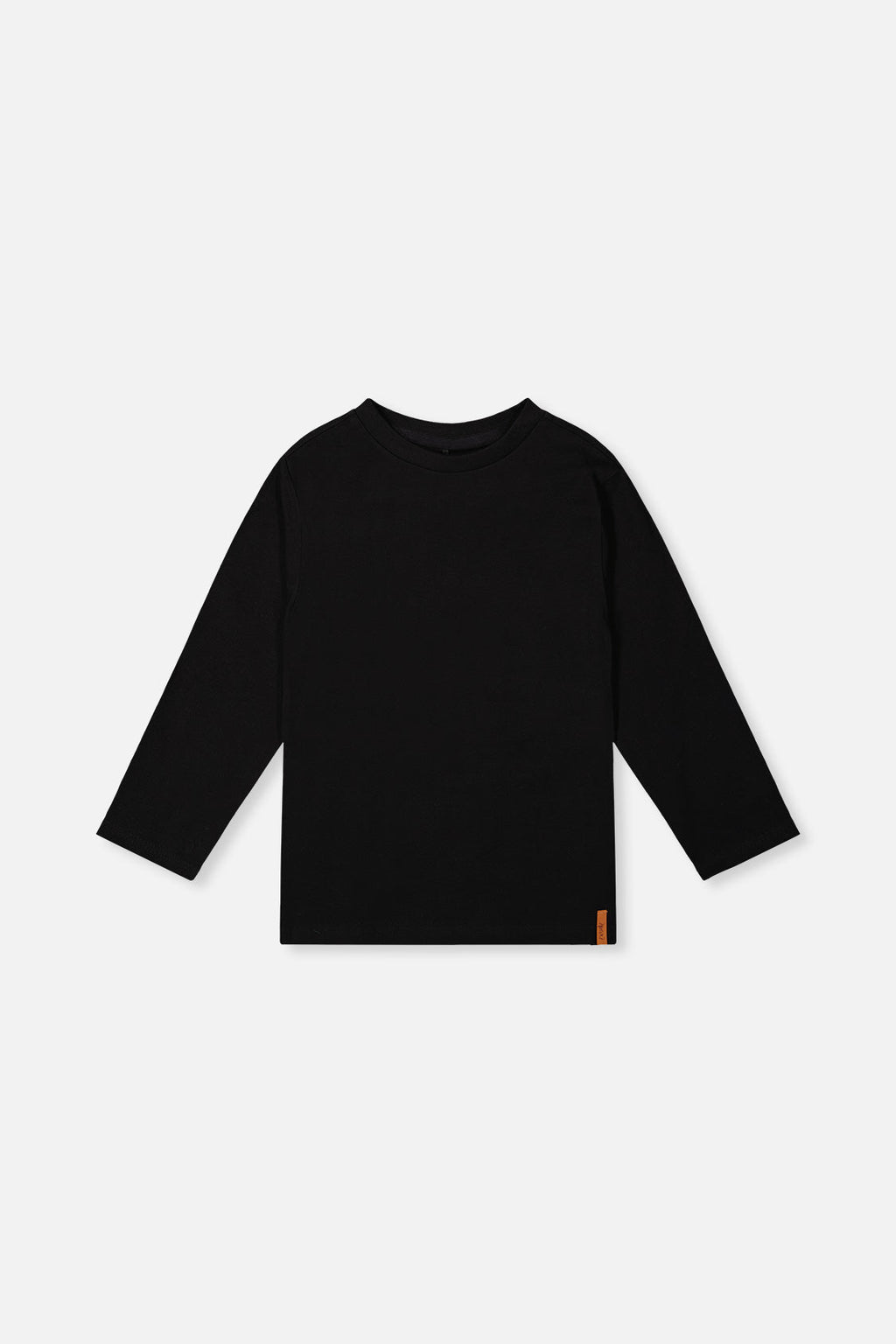Organic Cotton Long Sleeve T-Shirt Black