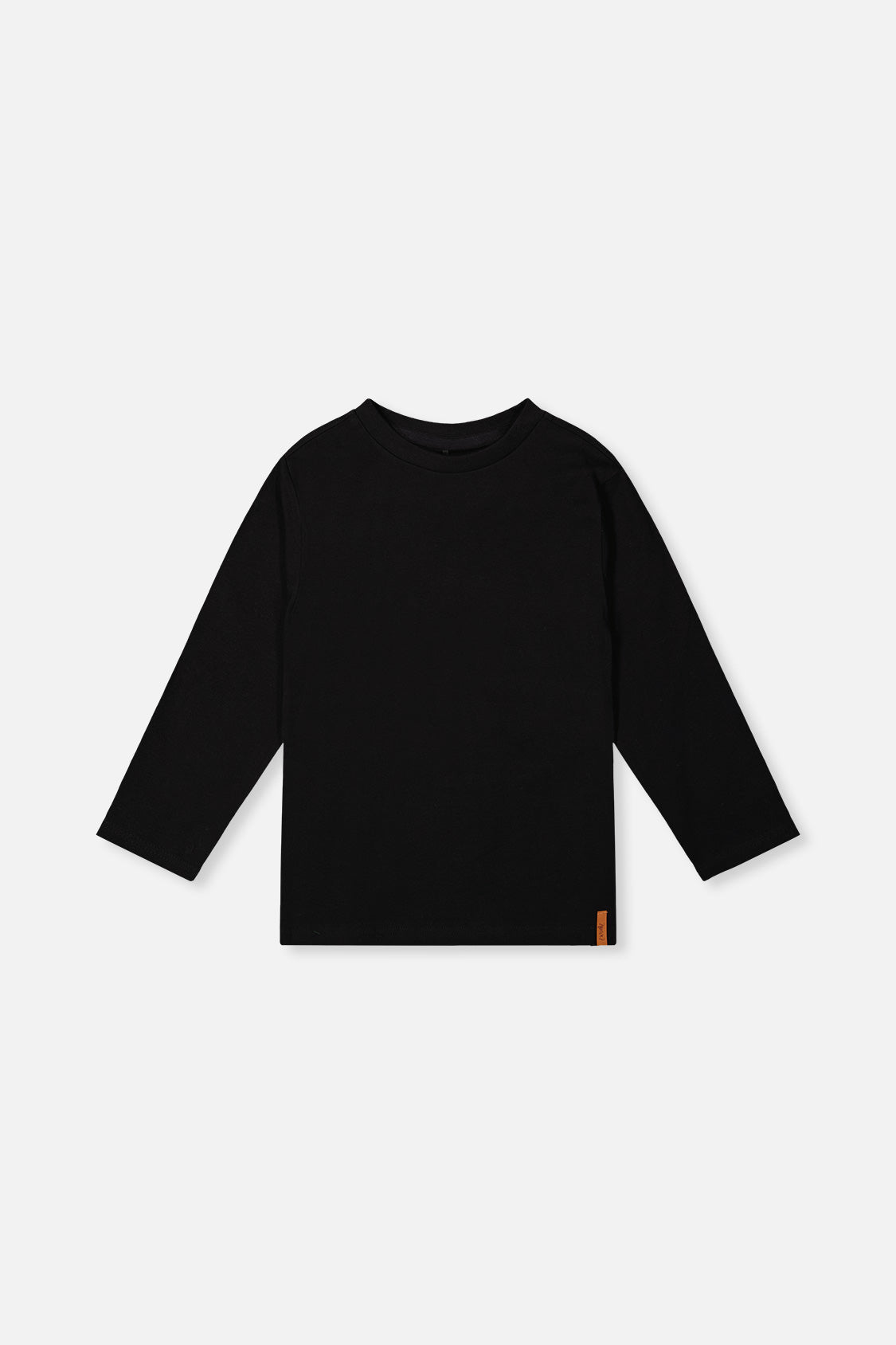 Organic Cotton Long Sleeve T-Shirt Black