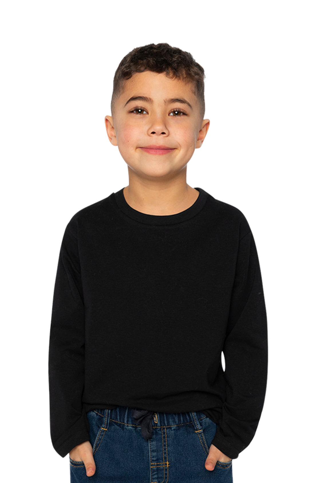 Organic Cotton Long Sleeve T-Shirt Black
