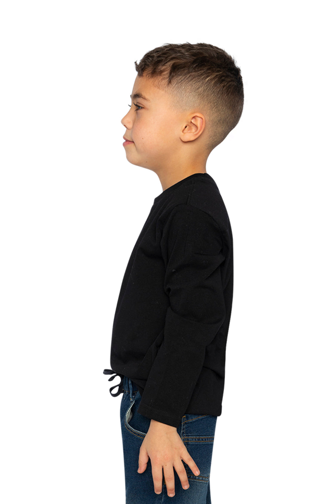 Organic Cotton Long Sleeve T-Shirt Black