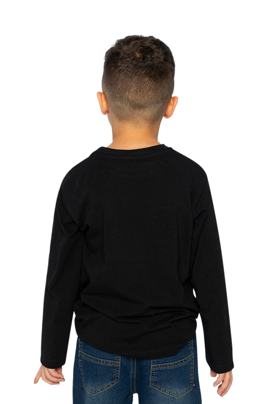Organic Cotton Long Sleeve T-Shirt Black