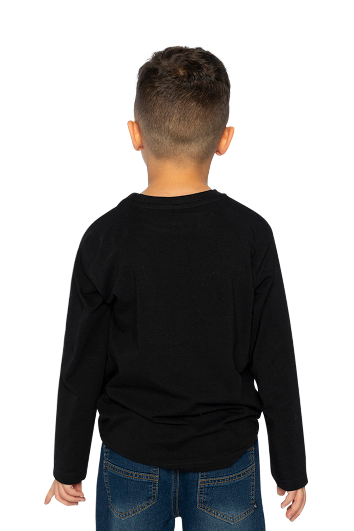 Organic Cotton Long Sleeve T-Shirt Black