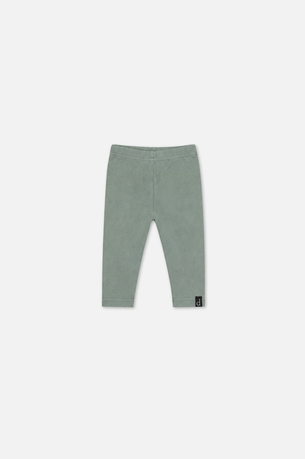 Baby Rib Leggings Green Printed Green