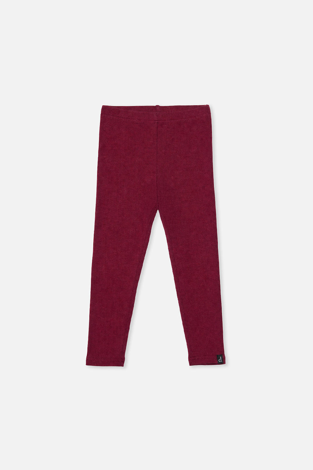 Rib Leggings Reddish-Brown