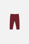 Baby Rib Leggings Reddish-Brown