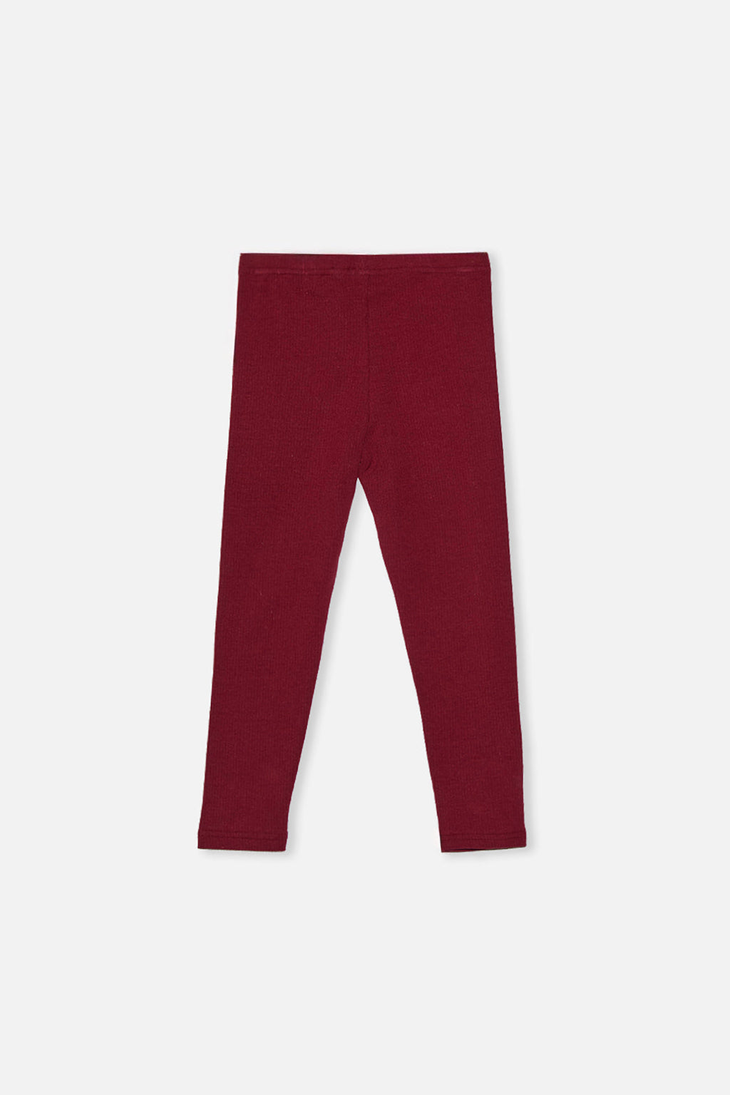Rib Leggings Reddish-Brown