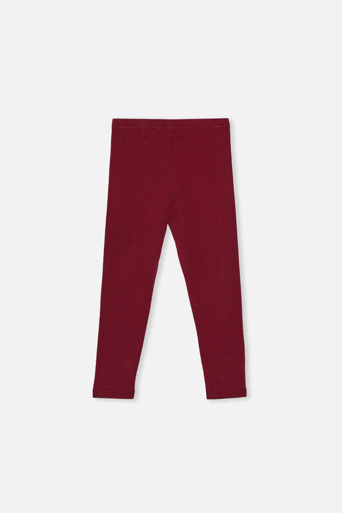 Rib Leggings Reddish-Brown