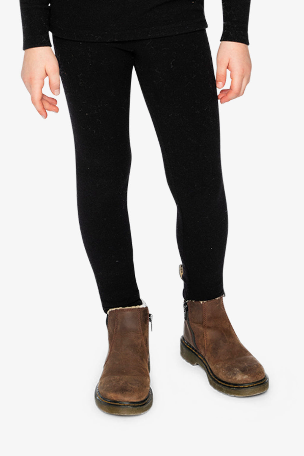 Rib Leggings Black