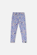 Printed Leggings Purple Unicorn Print