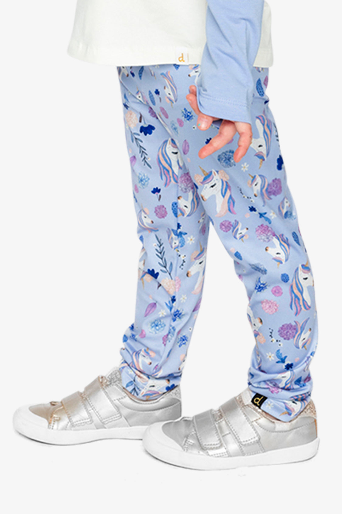 Printed Leggings Purple Unicorn Print