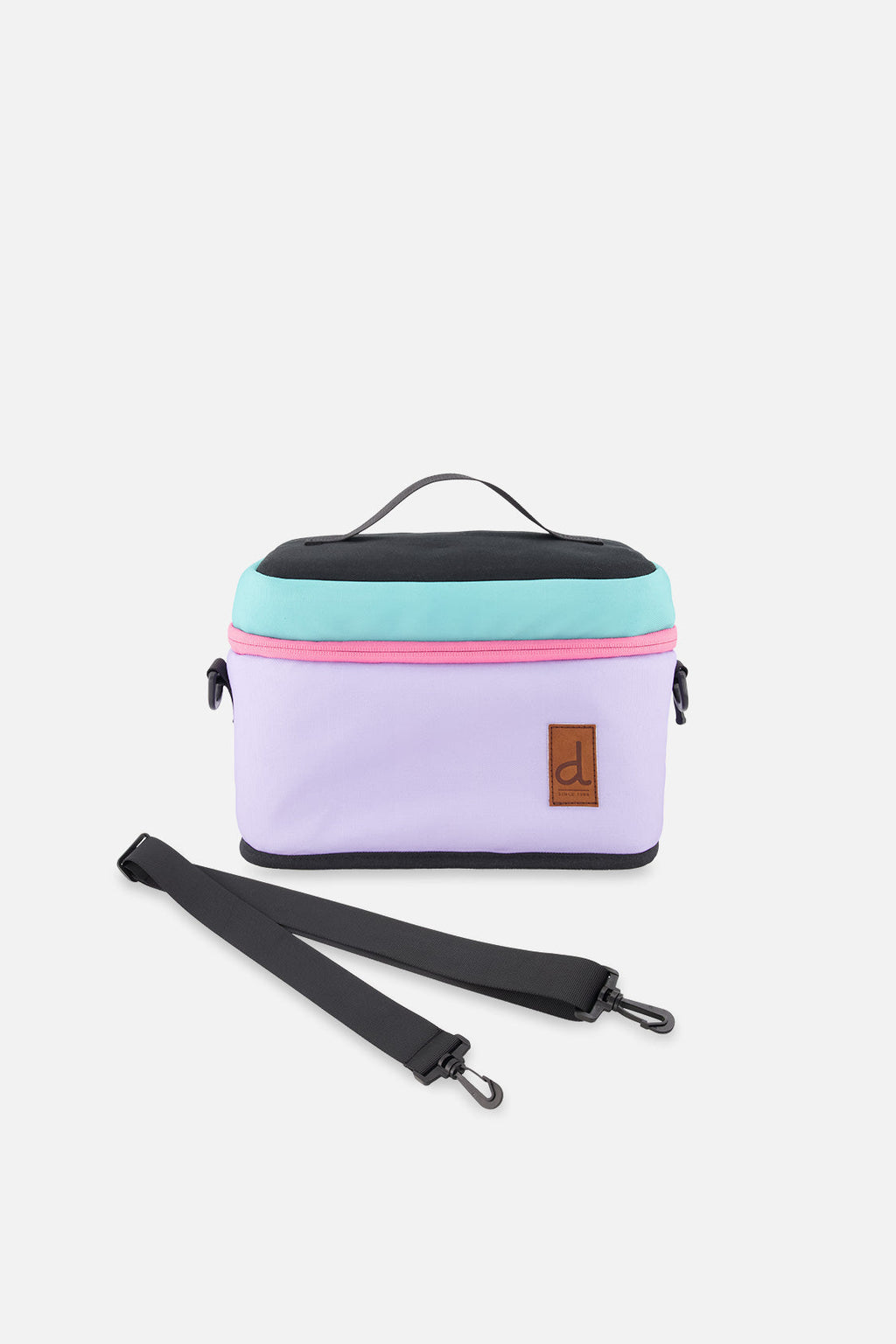 Lunch Box Turquoise Blue, Pink And Mauve