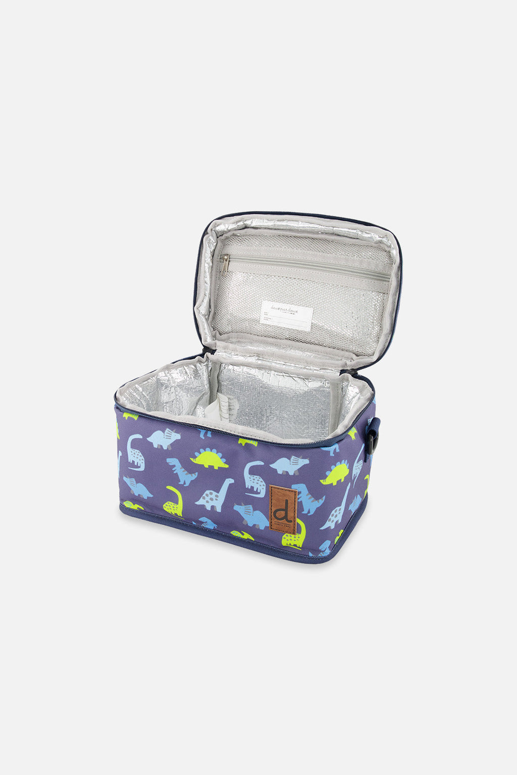 Lunch Box Blue Printed Dinos