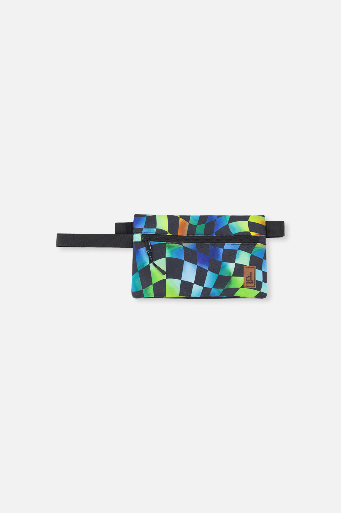Pencil Case Blue Checkered Print