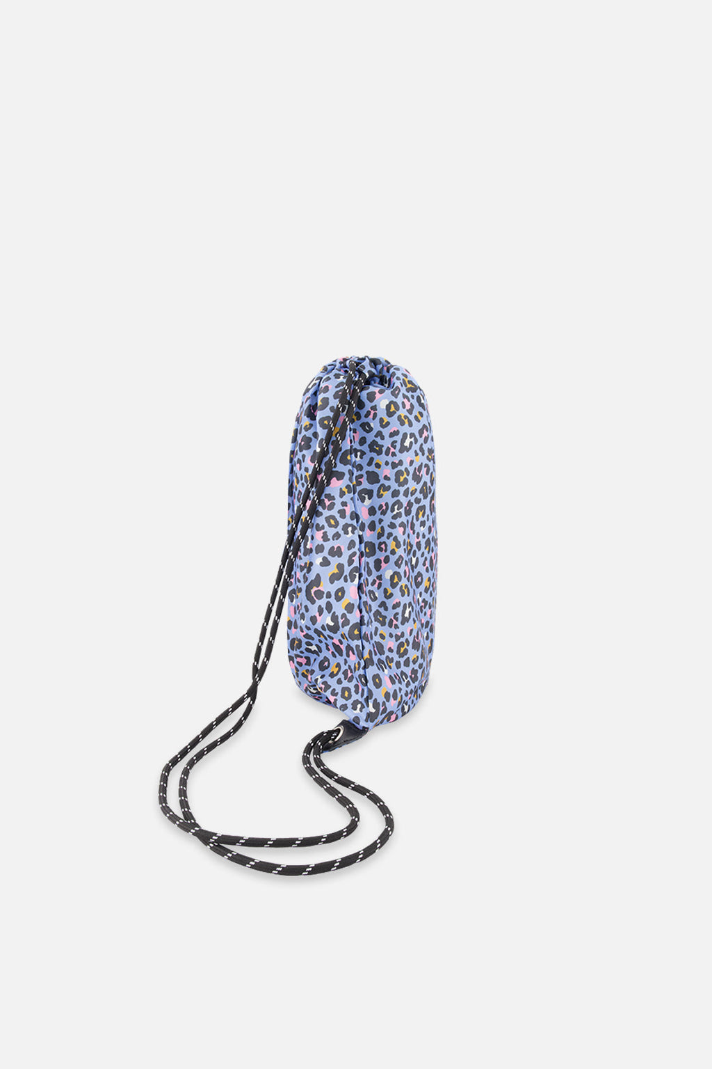 Drawstring Bag Blue Leopard Print