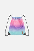 Drawstring Bag Blue And Mauve Gradient