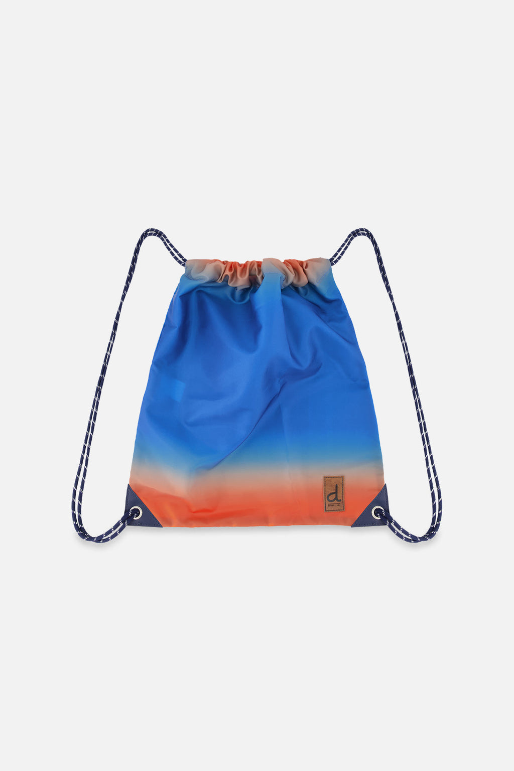 Drawstring Bag Blue And Orange Gradient