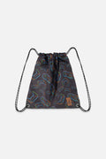 Drawstring Bag Black Printed Controller