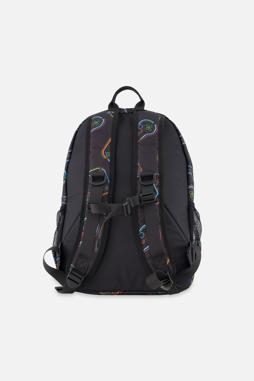 Kids Backpack Black Printed Controller