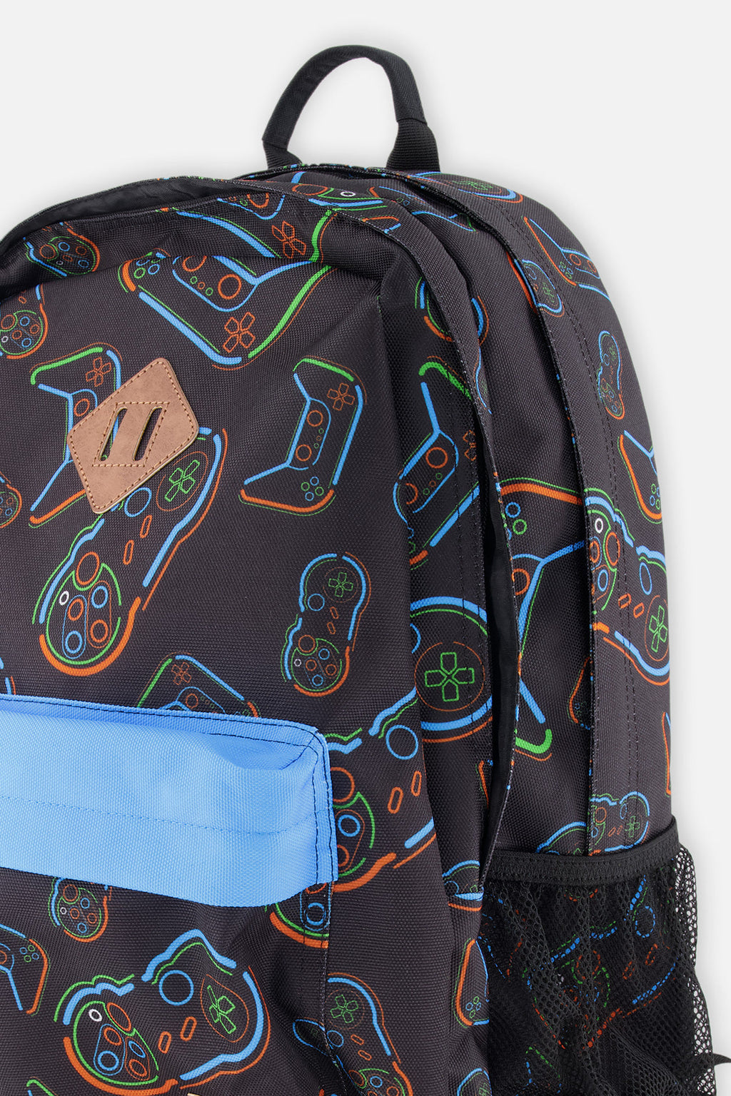 Kids Backpack Black Printed Controller