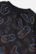 Apron Black Printed Controller