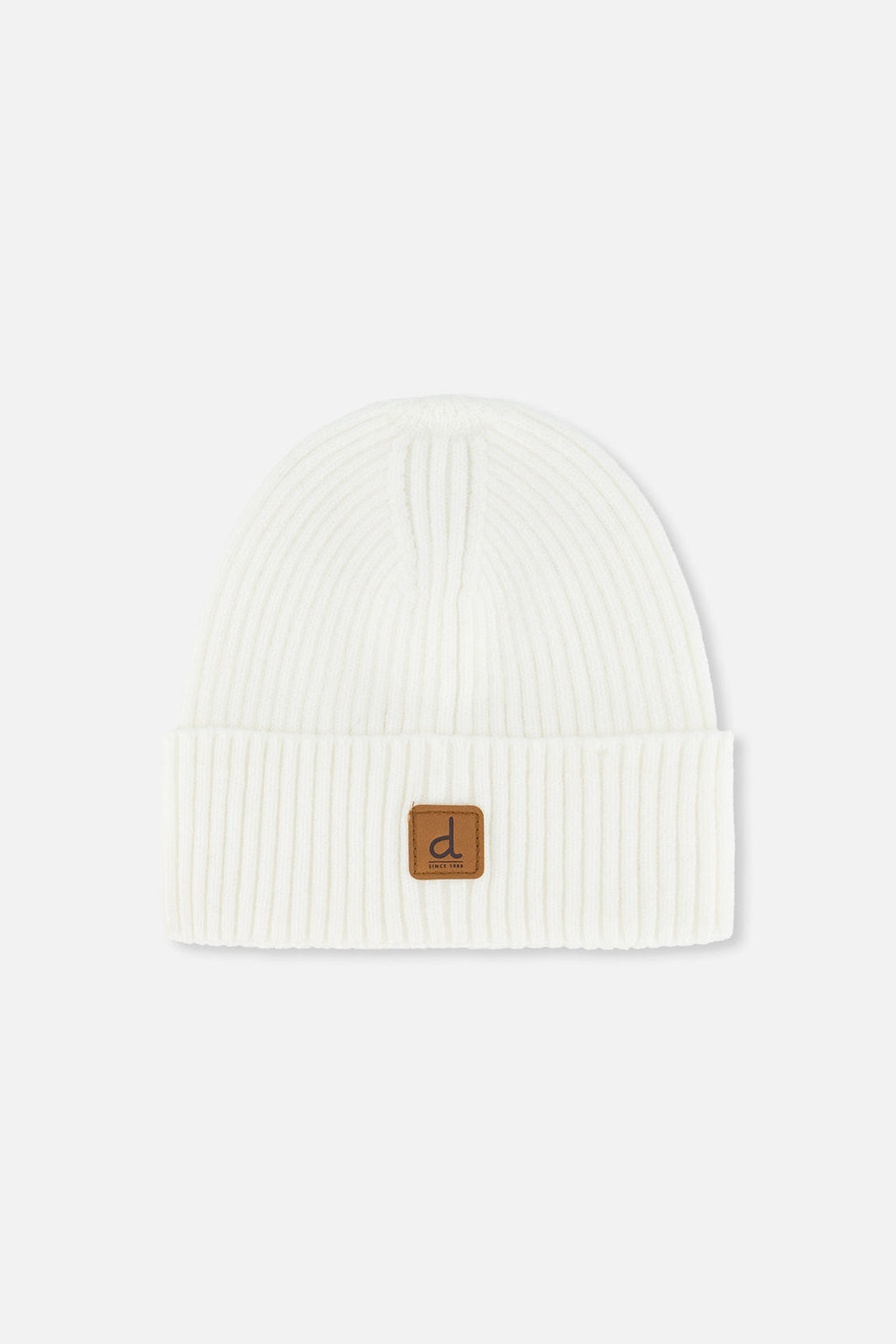 Ribbed Knit Hat Off-White