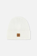 Ribbed Knit Hat Off-White
