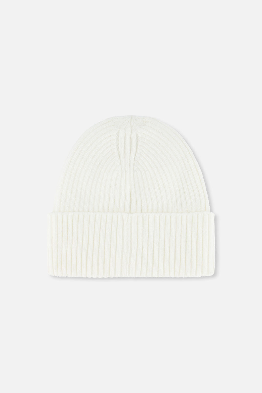 Ribbed Knit Hat Off-White