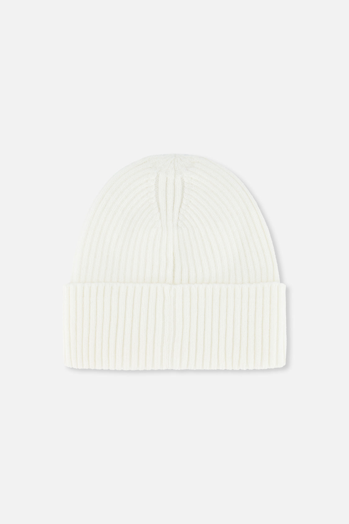 Ribbed Knit Hat Off-White