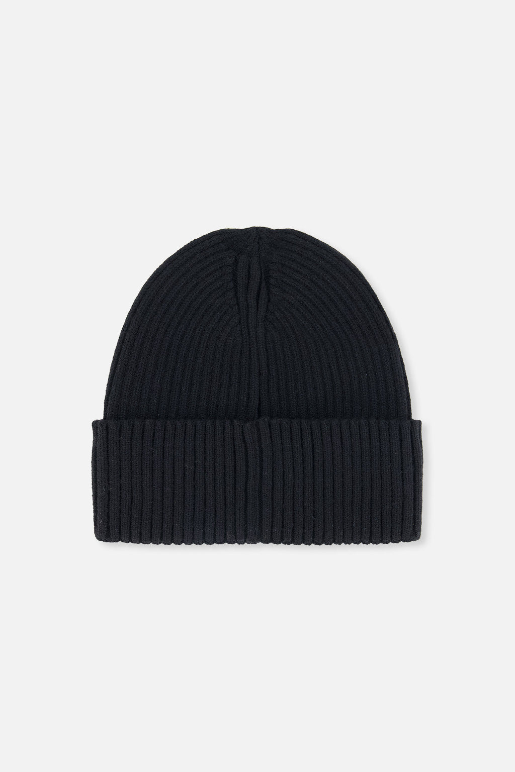 Ribbed Knit Hat Black