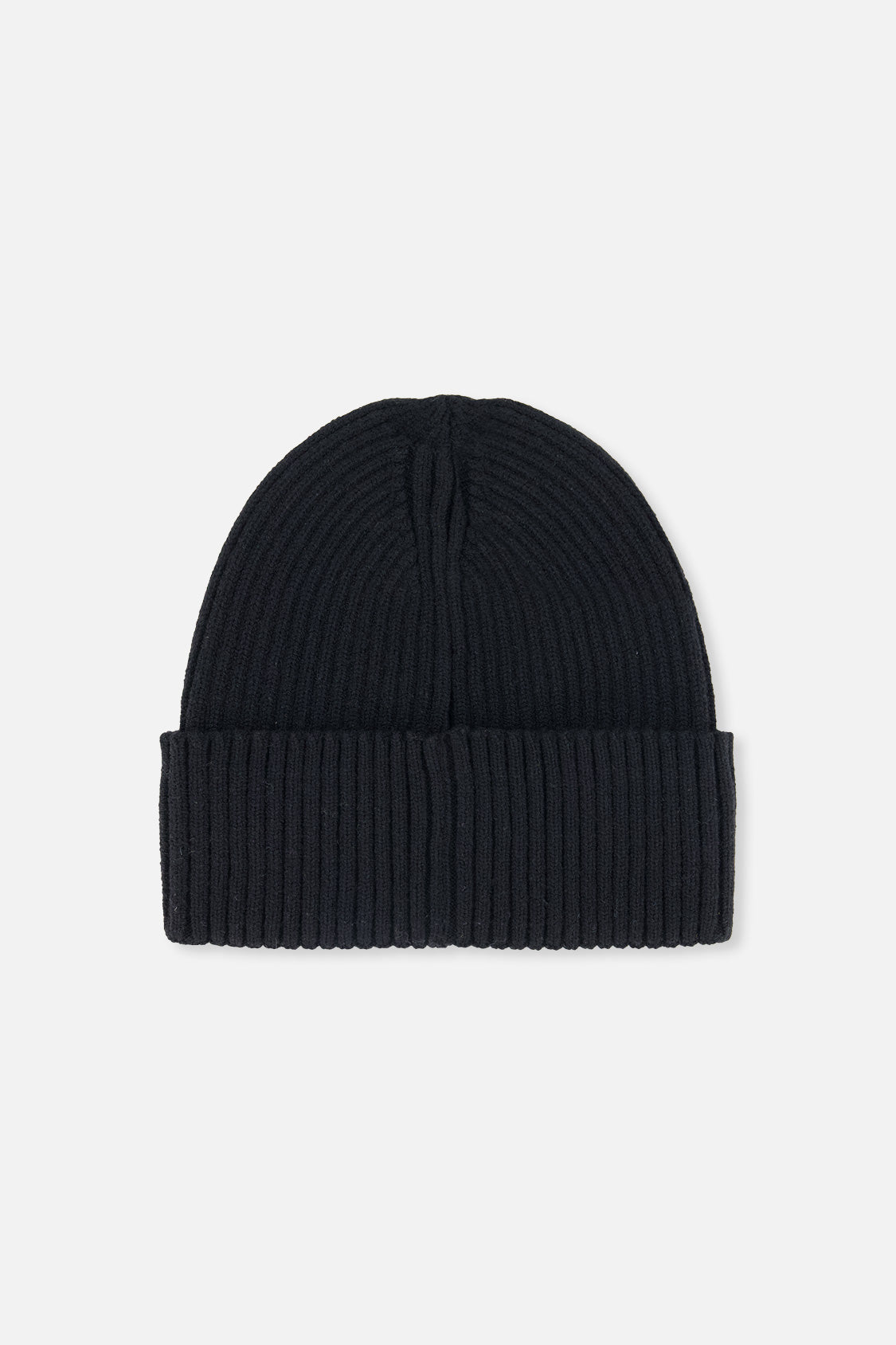 Ribbed Knit Hat Black