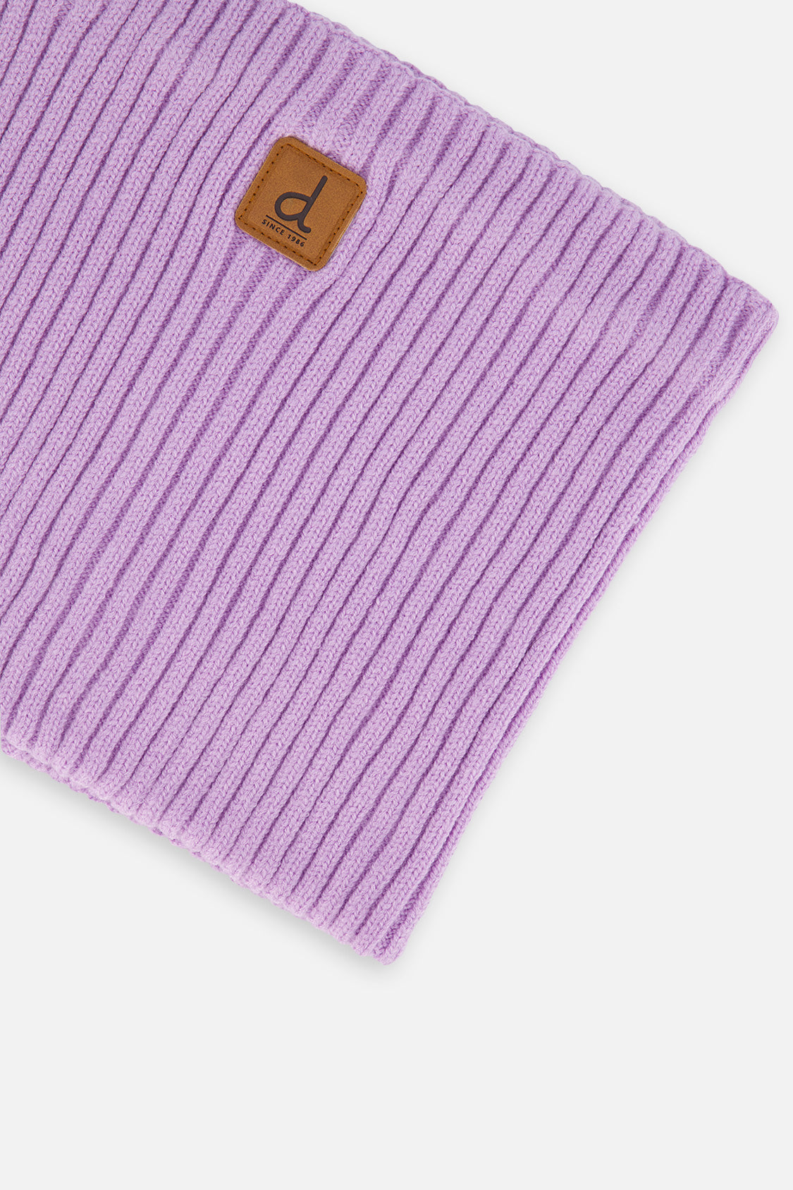 Baby Ribbed Knit Neckwarmer Lavender