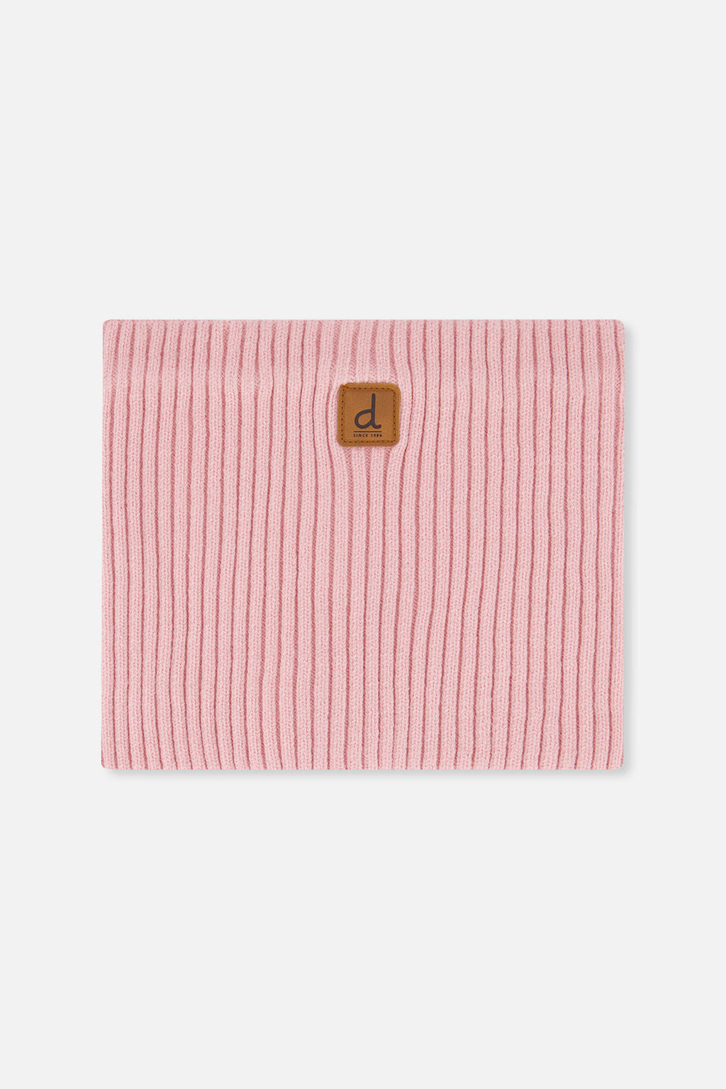 Baby Ribbed Knit Neckwarmer Pale Dusty Pink
