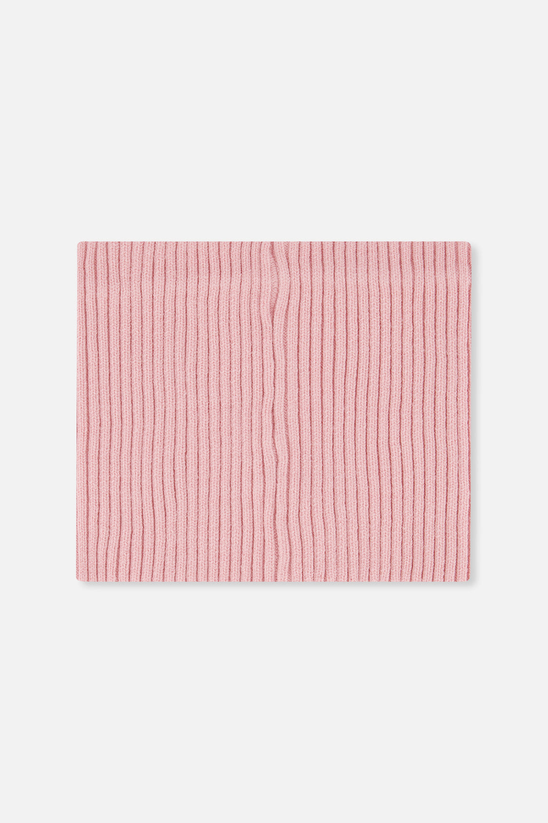 Baby Ribbed Knit Neckwarmer Pale Dusty Pink