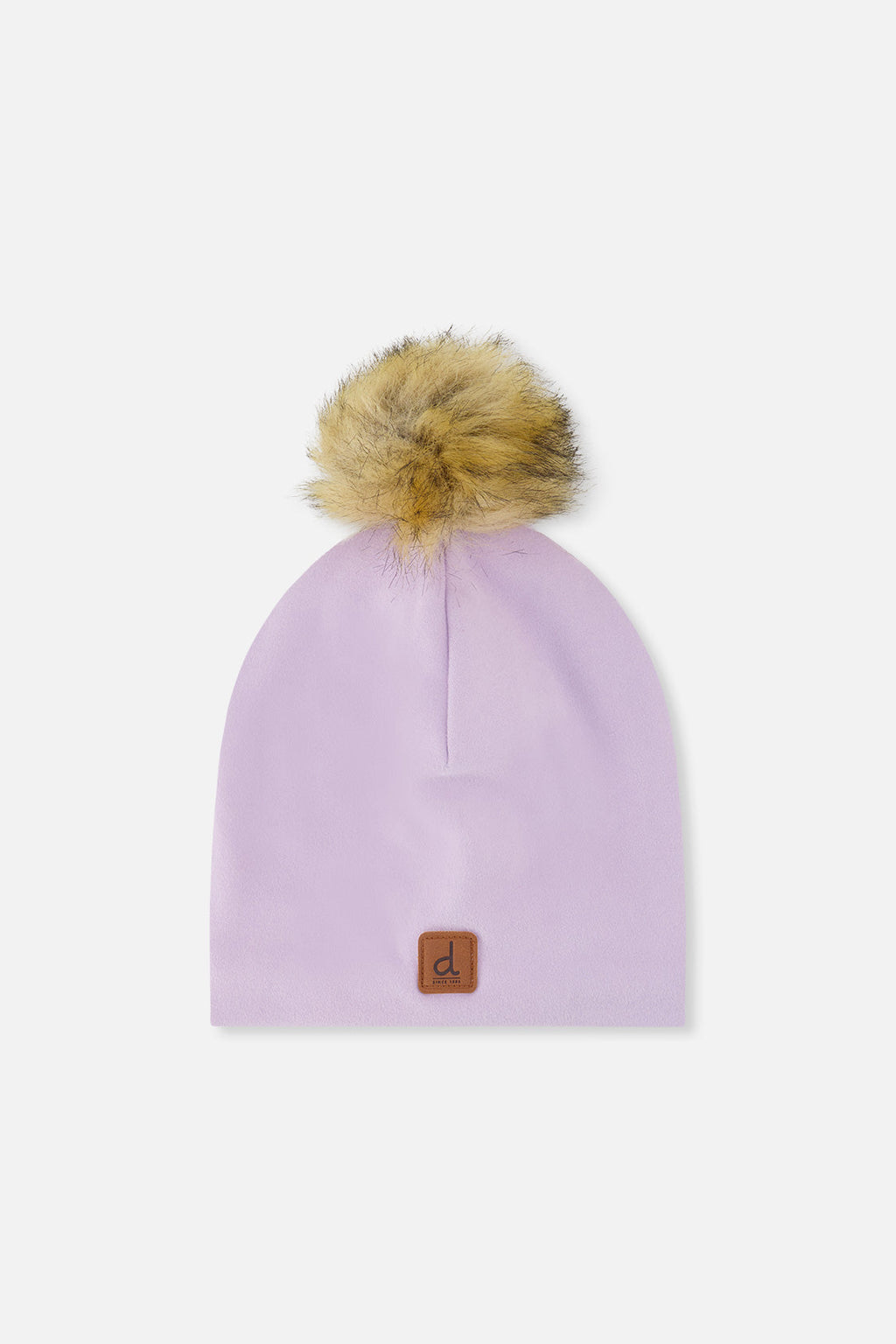 Jersey Hat With Pompom Lavender
