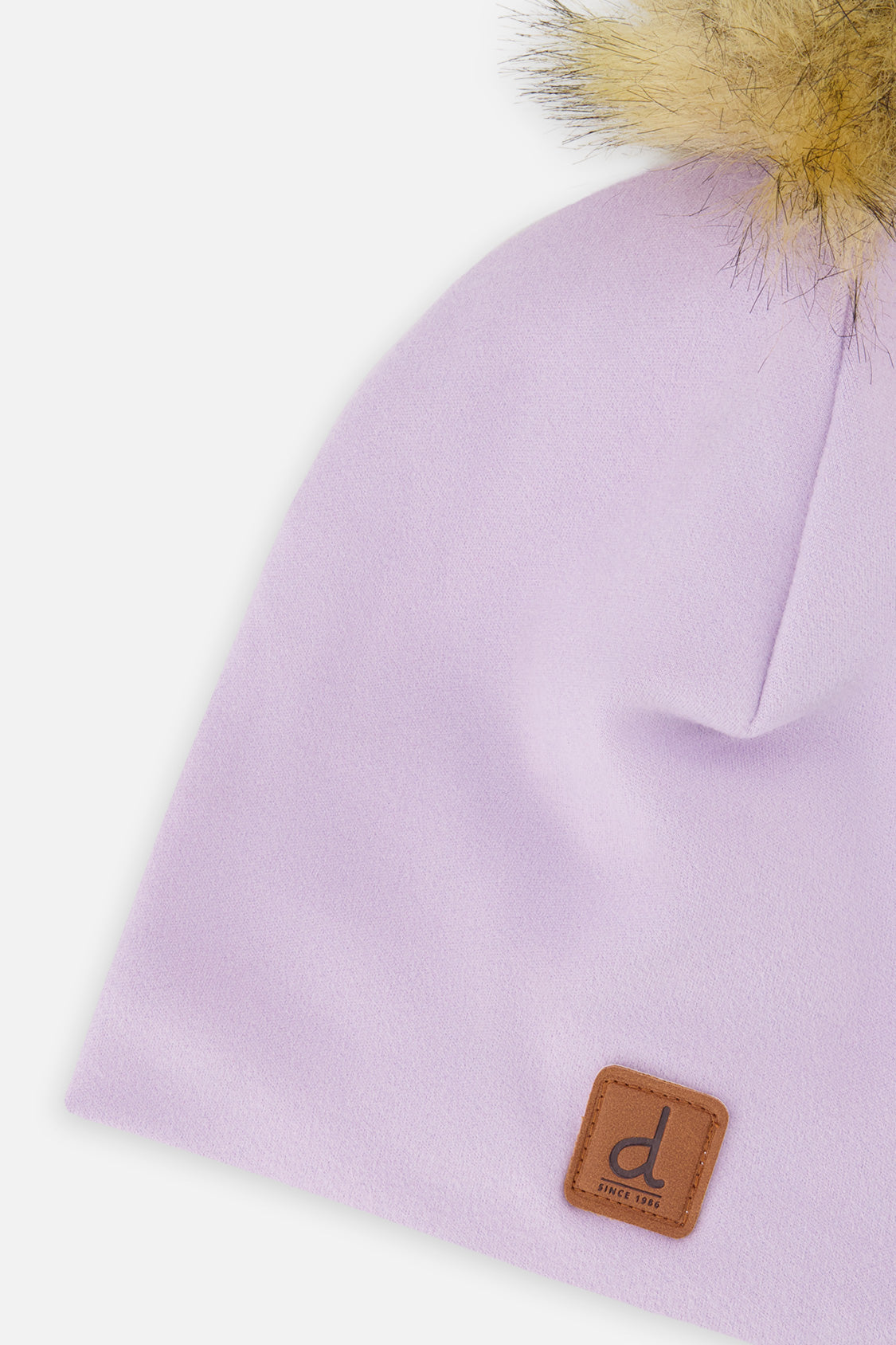 Jersey Hat With Pompom Lavender