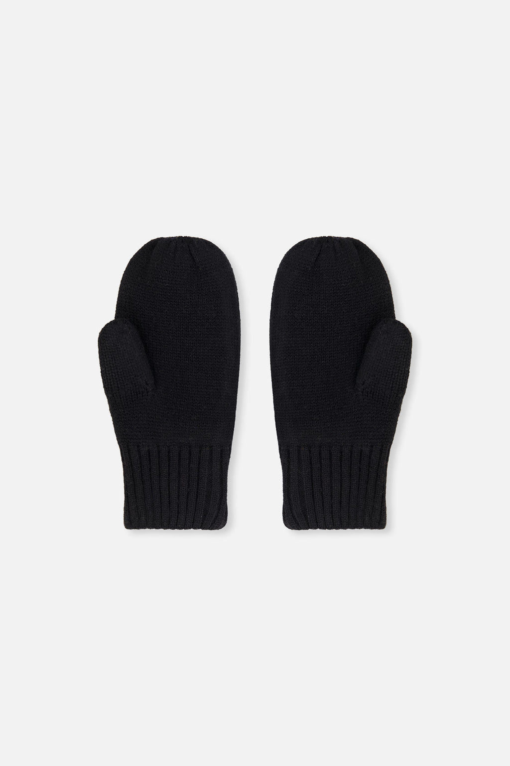 Knit Mittens Black