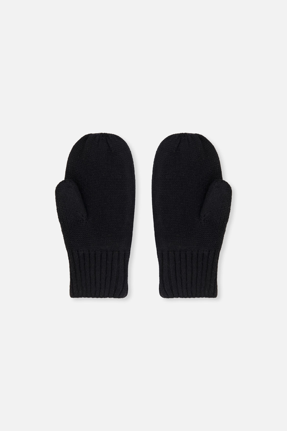 Knit Mittens Black