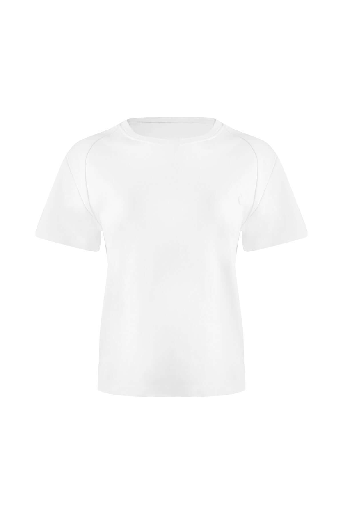 JENDUE Lena Denim T-shirt - White, Black, Grey, Purple