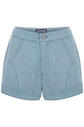 JENDUE Marvel Denim Shorts - Light Wash High-Waist