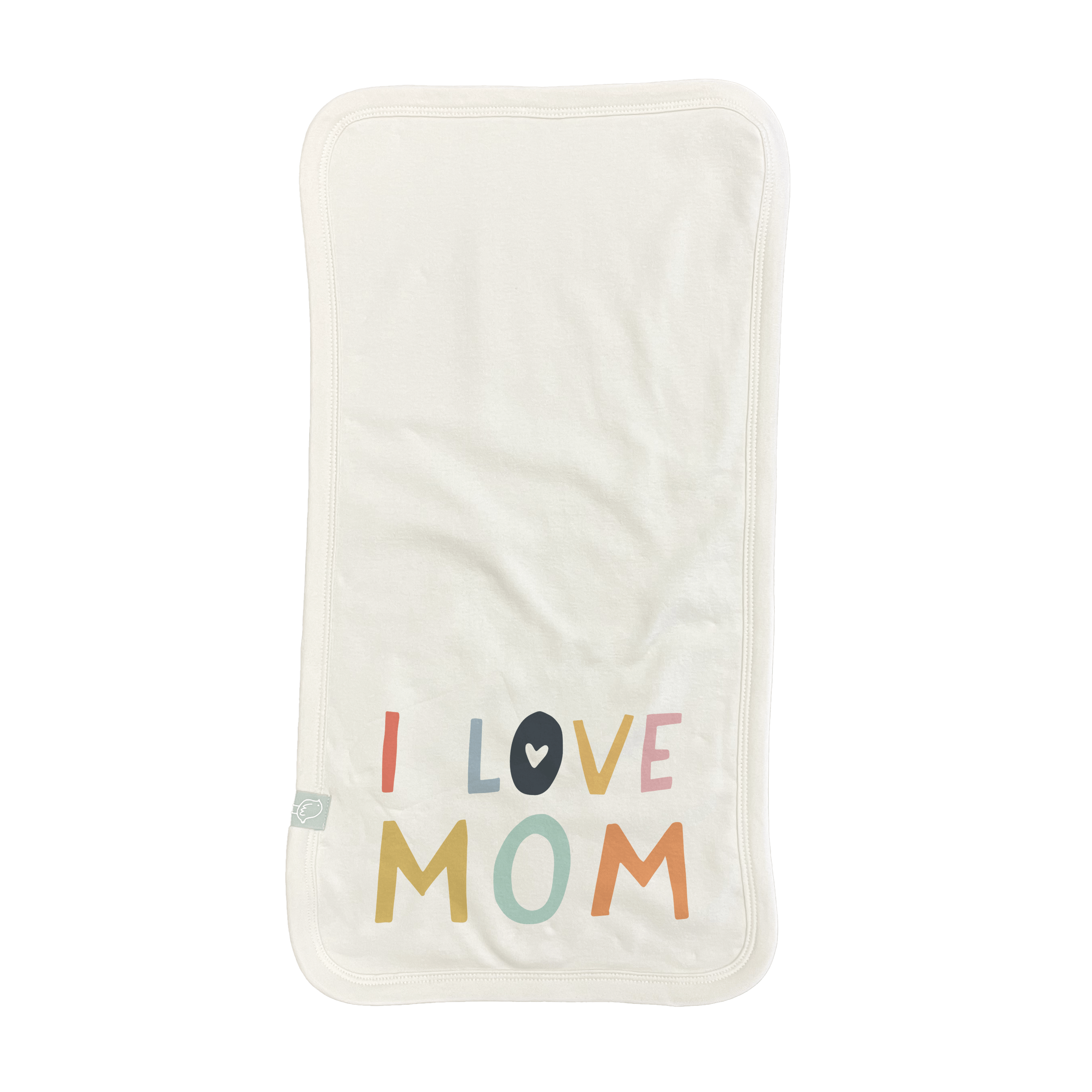 burp cloth | love mom
