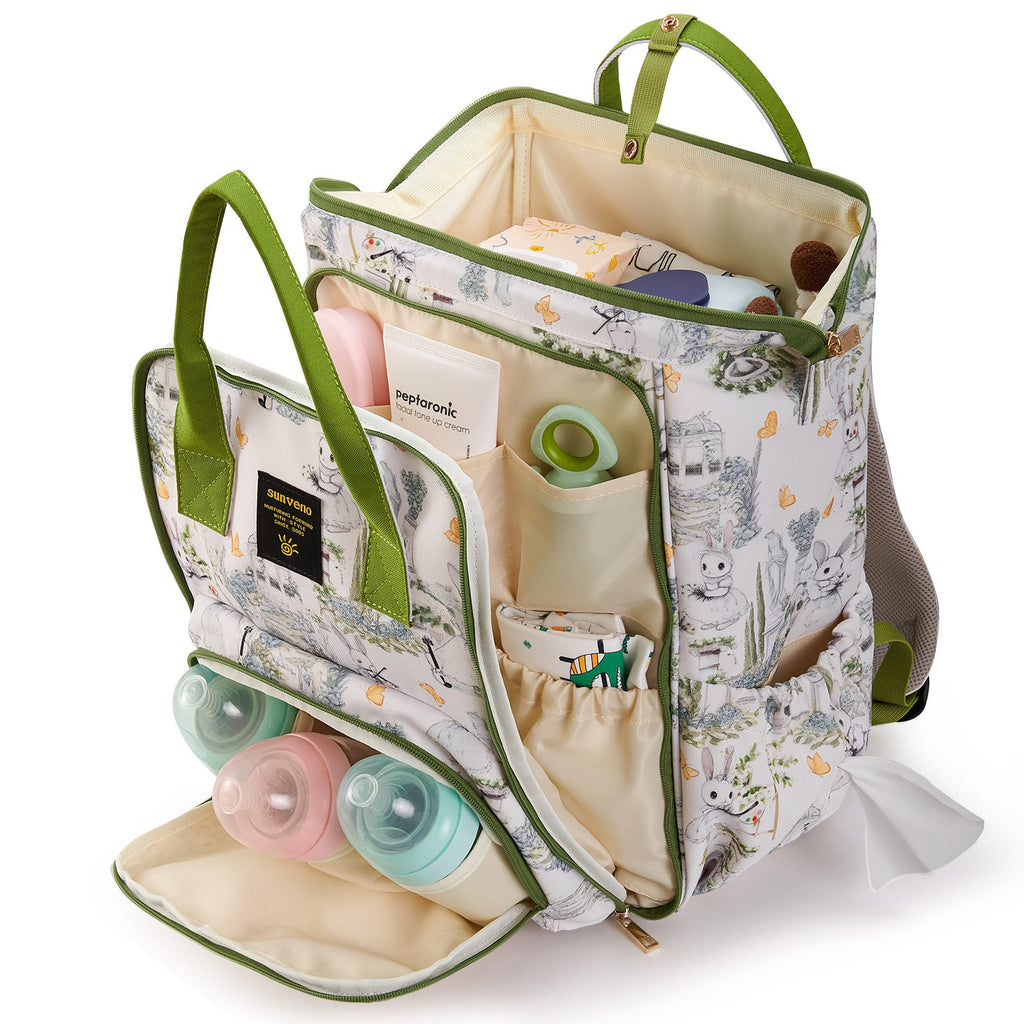 Wide Open Frame Diaper Bag Backpack