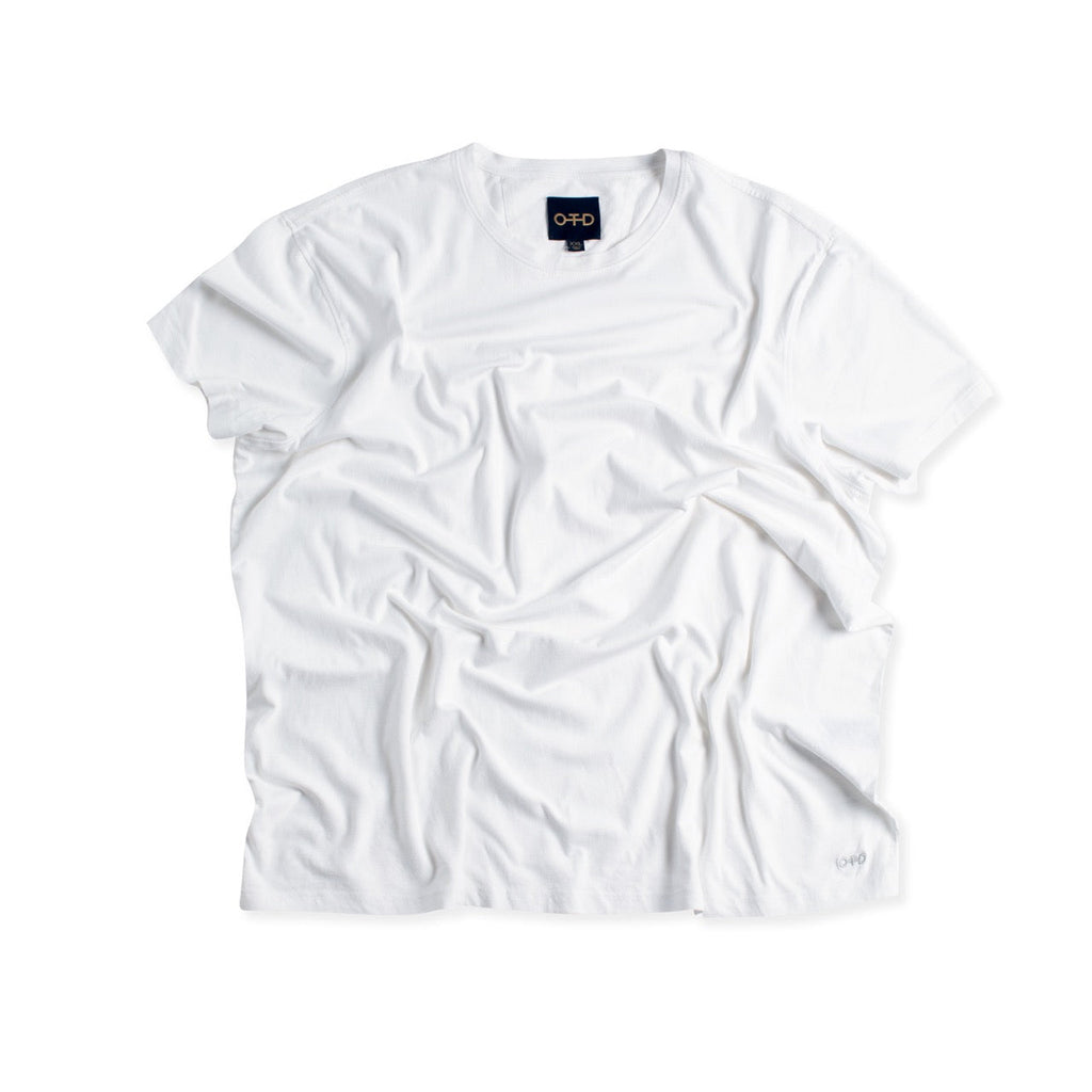 Compact Jersey Crewneck Tee (White)