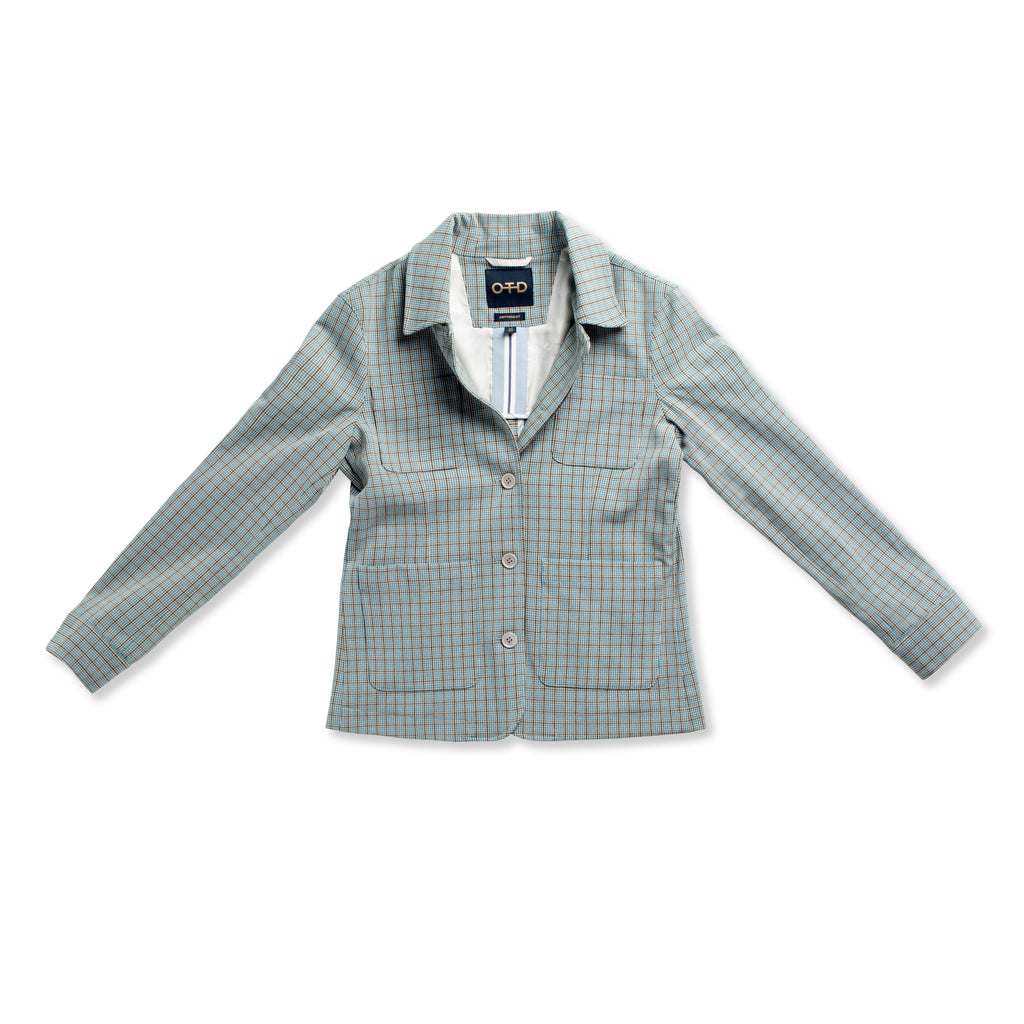 Button Front, Patch Pocket Task Jacket With Elbow Patches