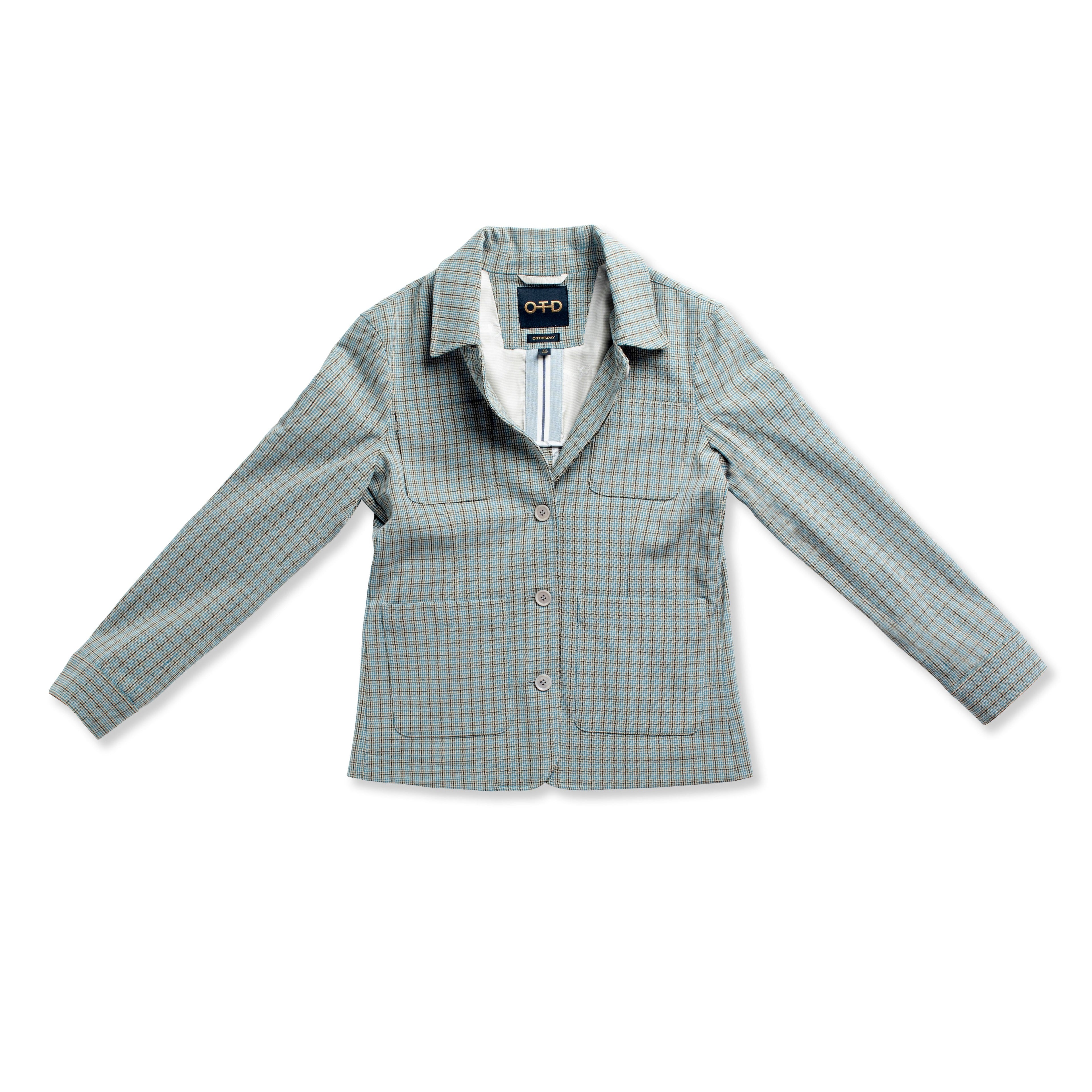 Button Front, Patch Pocket Task Jacket With Elbow Patches