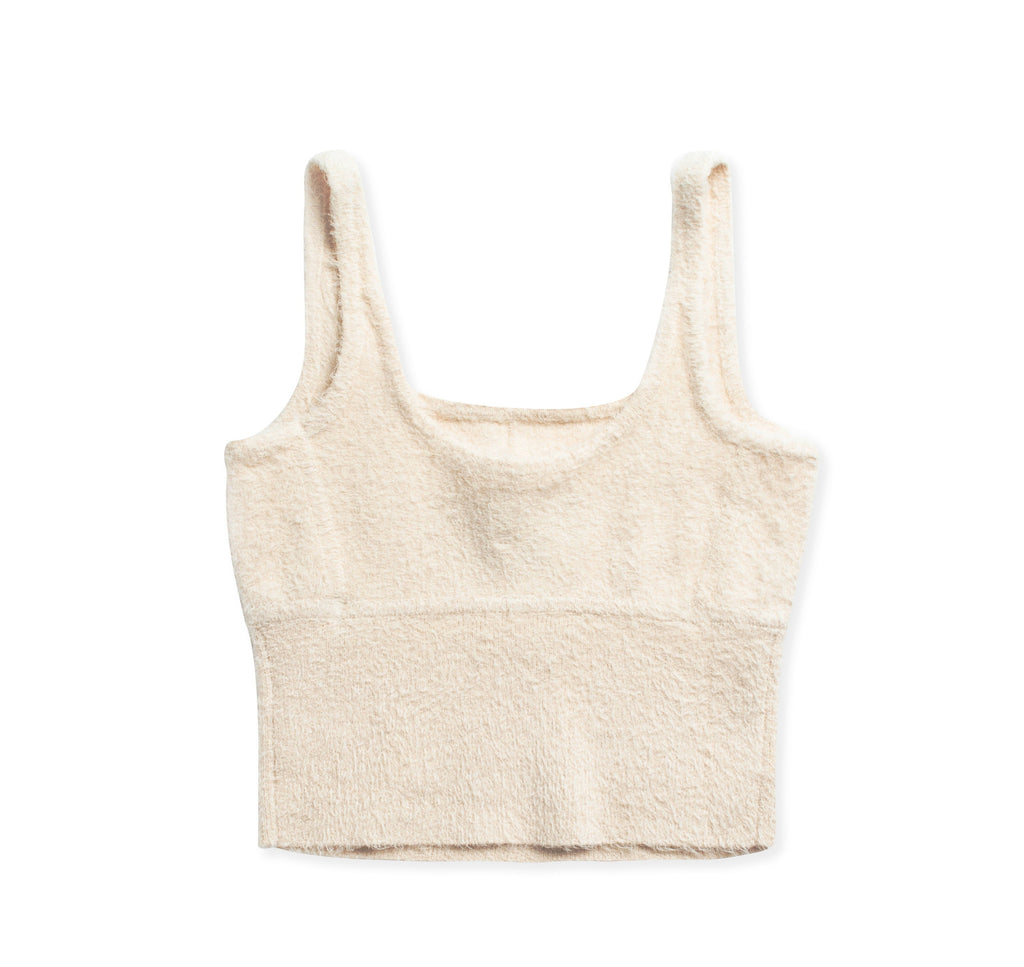 Brushed Teddy Sweater Tank